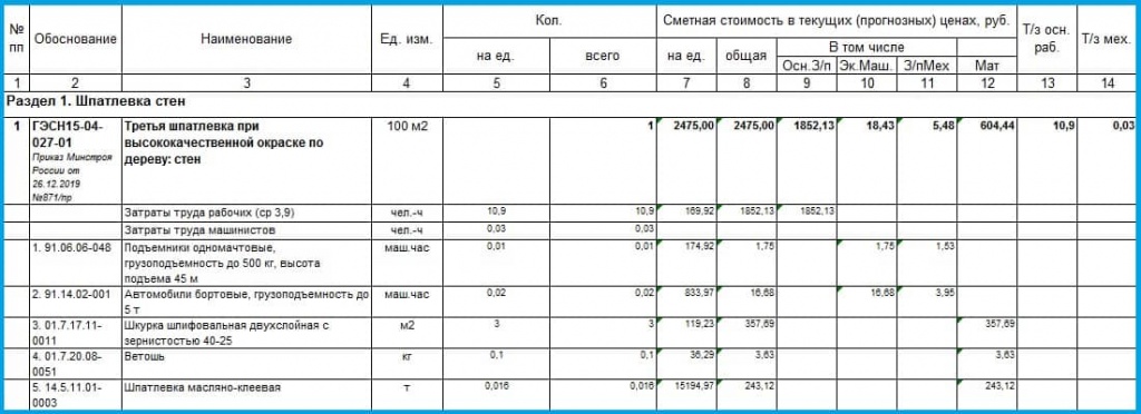 ГЭСН15-04-027-01